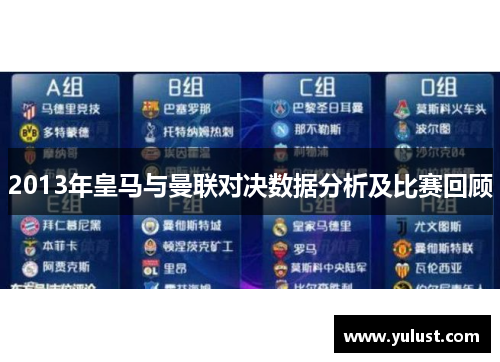 2013年皇马与曼联对决数据分析及比赛回顾